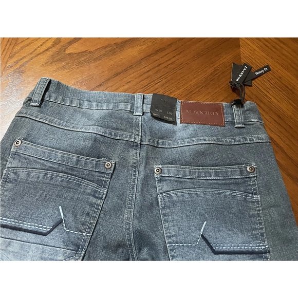 M.Society Mens NWT Medium Wash Jeans! 30x30 - Picture 5 of 6